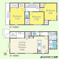 ふじみ野市上ノ原3丁目第1期全1棟　新築戸建