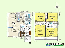 小平市鈴木町1丁目全2棟　新築戸建 2号棟