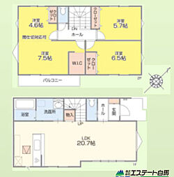 新座市新堀1期全6棟　新築戸建 2号棟