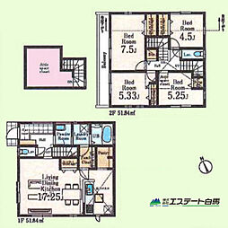 東村山市久米川町第4全6棟　新築戸建 3号棟
