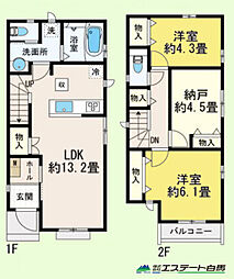 小平市回田町49番全4棟　新築戸建 B号棟