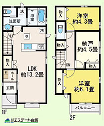 小平市回田町49番全4棟　新築戸建 D号棟