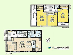 狭山市水野第3　新築戸建 1号棟
