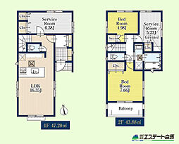 所沢市美原町全2棟　新築戸建　2号棟