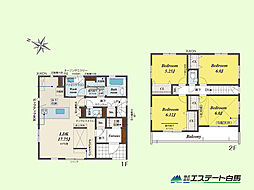 狭山市水野全3棟　新築戸建 2号棟