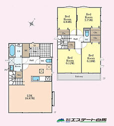 ふじみ野市南台2丁目全2棟　新築戸建 B号棟