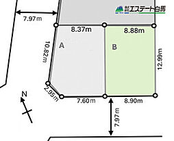 所沢市緑町2丁目全2区画　売地 B号地