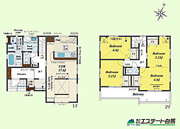 志木市中宗岡2丁目全2棟　新築戸建 2号棟
