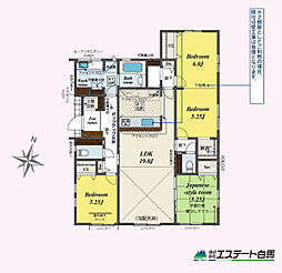 狭山市柏原14期全3棟　新築戸建 3号棟
