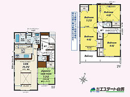 狭山市柏原14期全3棟　新築戸建 2号棟