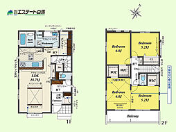 狭山市中央4丁目全4棟　新築戸建 1号棟