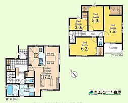 入間市東藤沢第4全1棟　新築戸建