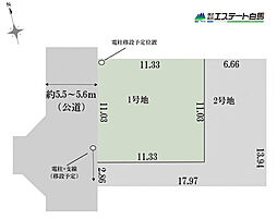 所沢市中新井14期全2区画　売地 1号地