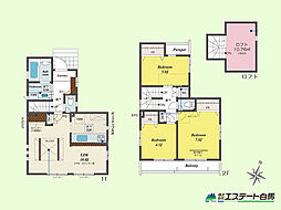東久留米市南沢1丁目全4棟 新築戸建 2号棟
