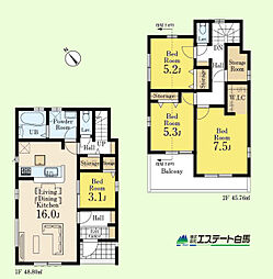 入間市久保稲荷第11期全2棟　新築戸建 2号棟