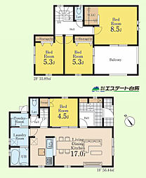 狭山市笹井全4棟 新築戸建 2号棟