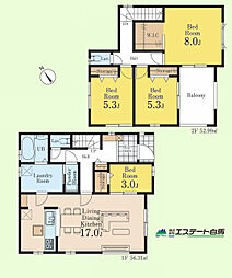 狭山市笹井全4棟 新築戸建 1号棟