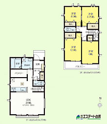小平市学園東町3丁目全2棟　新築戸建　A号棟