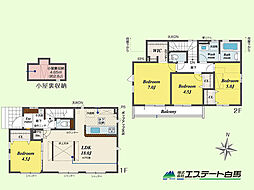 東久留米市南沢5丁目全2棟　新築戸建 1号棟