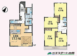 富士見市上福岡14期全1棟　新築戸建
