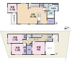 所沢市上安松18期全1棟　新築戸建
