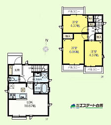 小平市花小金井南町3丁目全2棟　新築戸建 A号棟