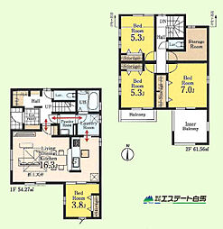 所沢市北秋津9期全2棟　新築戸建　1号棟 1号棟