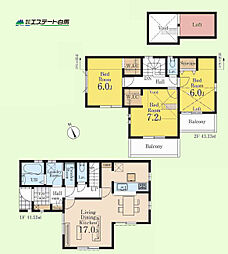所沢市荒幡第2全2棟　新築戸建　1号棟 1号棟