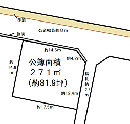 売地　愛西市佐屋町道西　NO