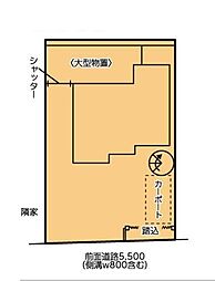 売地 甲府市 緑が丘2丁目 東南角地 条件無　専任媒介