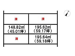 売土地　加西市北条町古坂　3区画