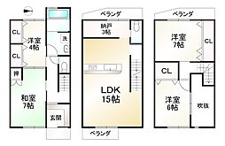 京都市山科区川田中畑町の一戸建て