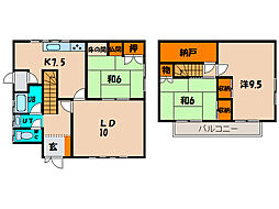 亀田中野町貸家B 1