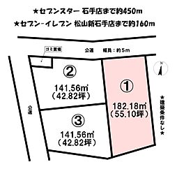新石手　3区画分譲地　1号地