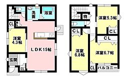 新築　余戸中3丁目2区画　1号地