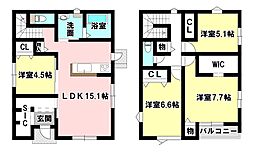 新築　余戸中3丁目2区画　2号地