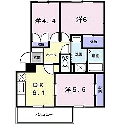 ニューエルディム花水木Ｂ 301