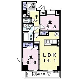 ラフィーネ不動　湯田 504