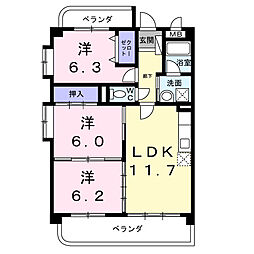 パラマウントビレッジ東岩田Ａ 201