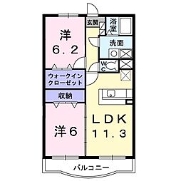 シャトーウエスト　Ｂ棟 302