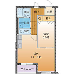 ハートフルマンション　ブラン 1C