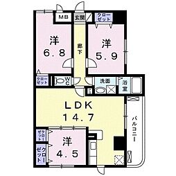 ディアコート　木太 401