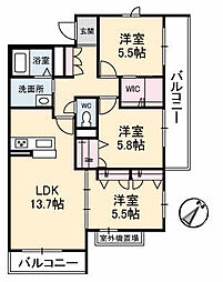 シャーメゾン宇多津　Ｂ棟 301