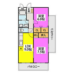 クレセント下大利 201