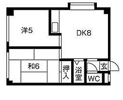南郷ハイツイレブン 206
