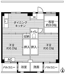 ビレッジハウス中根4号棟 0302