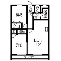 西一社第二団地　101号棟 1208