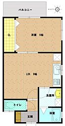 石皆実町貸家 1