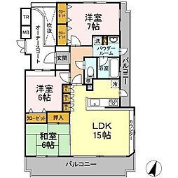 Ｄ’クラディア西ノ内　405号室 405
