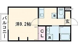 九間町ジーイー・トワ 1FC